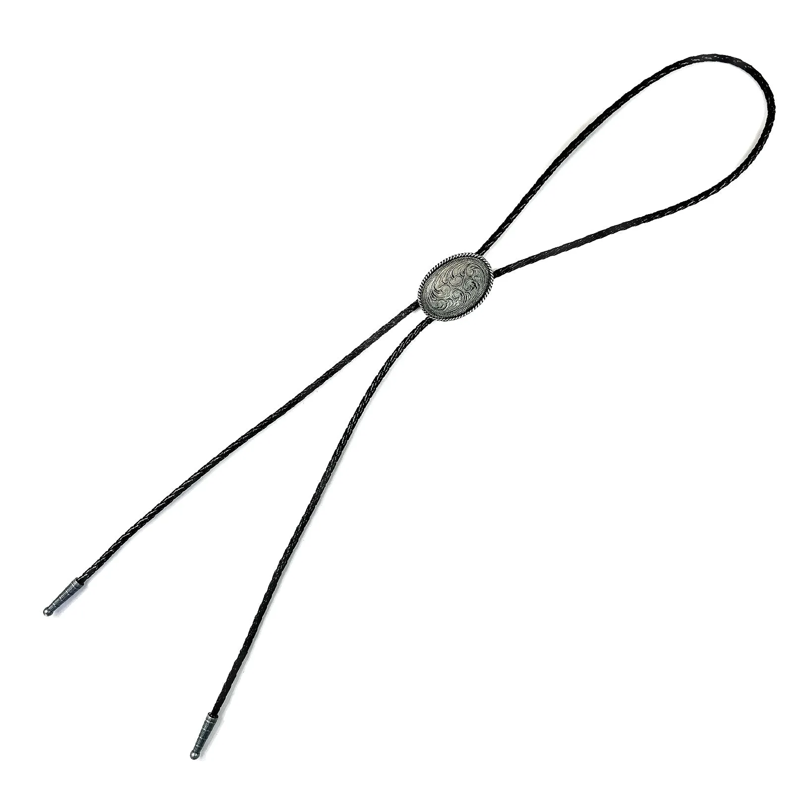 Pewter Concho Western Bolo Tie