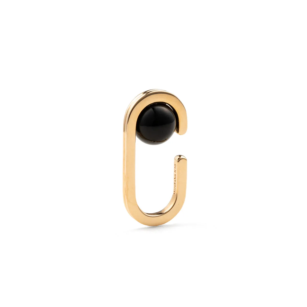 "Beluga" Onyx Ear Cuff