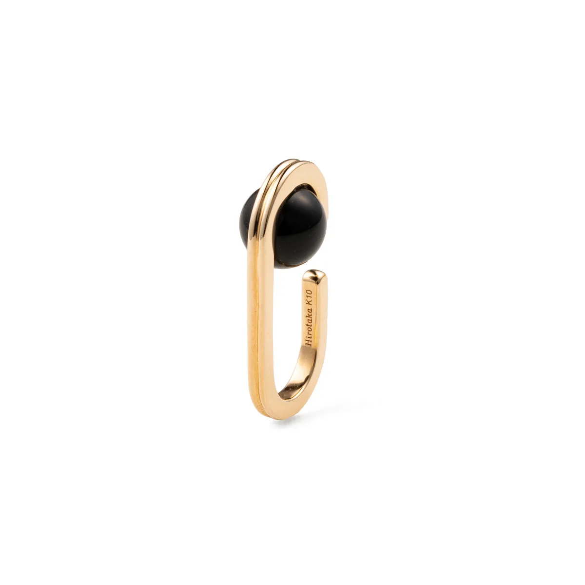 "Beluga" Onyx Ear Cuff