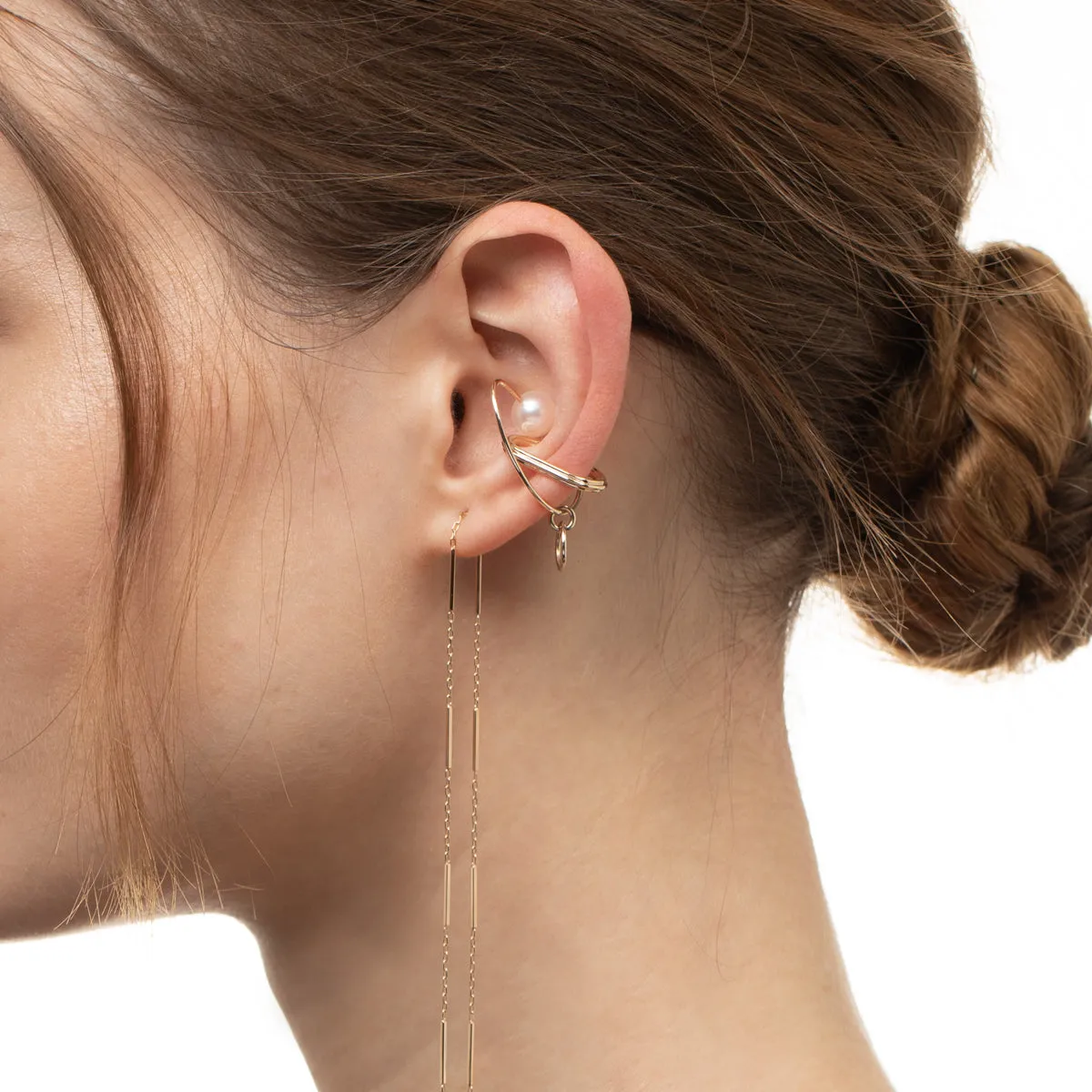 "Dune" Oblong Ear Cuff Small size