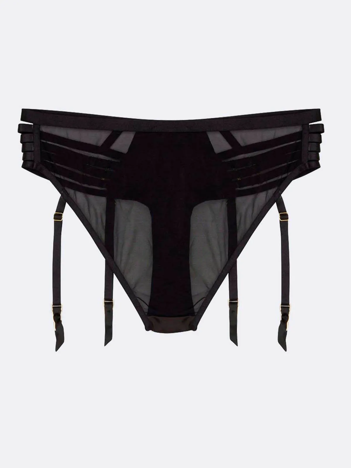 Regalia Delta Garter Belt High Waist Panties