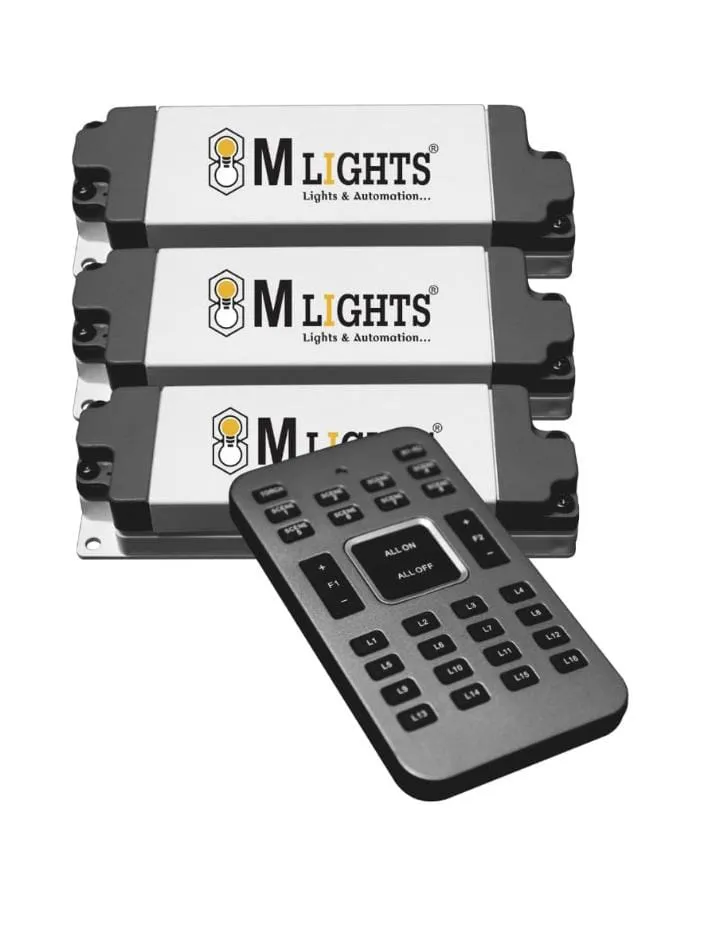 Remote Control Smart Device  Lights And Fan With Speed Control & 8 Scene Control