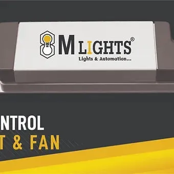 Remote Control Smart Device  Lights And Fan With Speed Control & 8 Scene Control