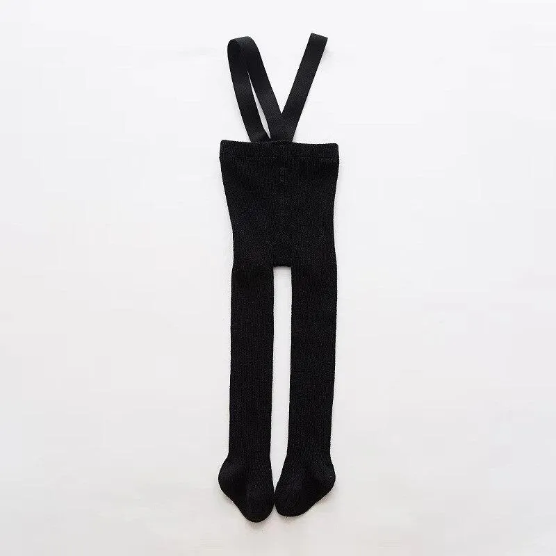 Ribbed suspender tights