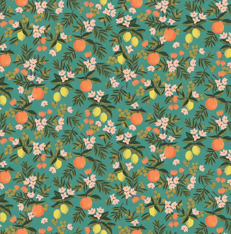 Rifle Paper Co. x TFD Citrus Floral Lady Bow Collar