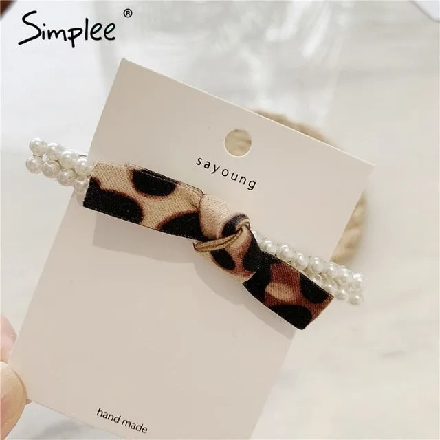 Simplee Fashion pearl hair clip clamp Hairpin for women