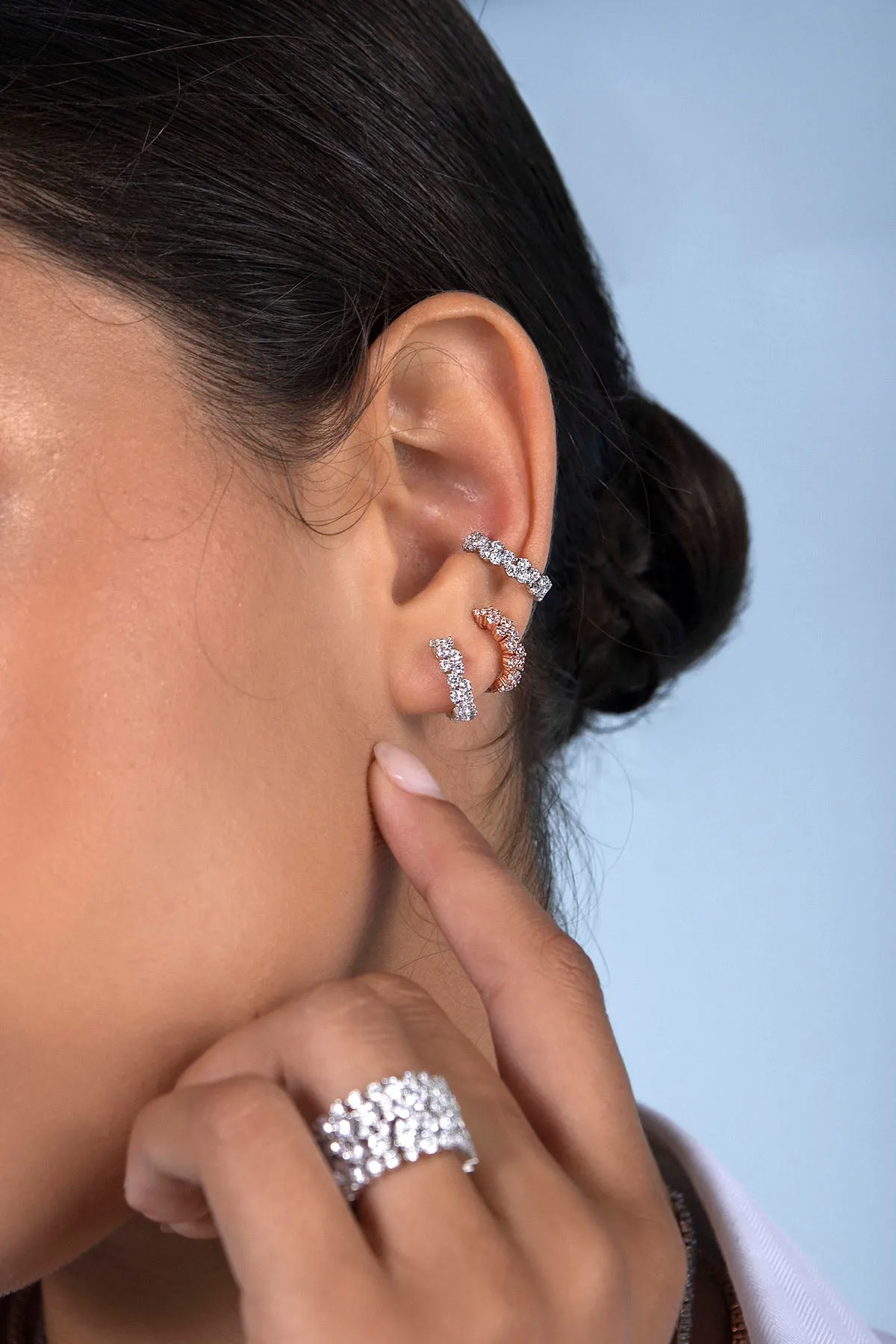 Single Pavé Ear Cuff