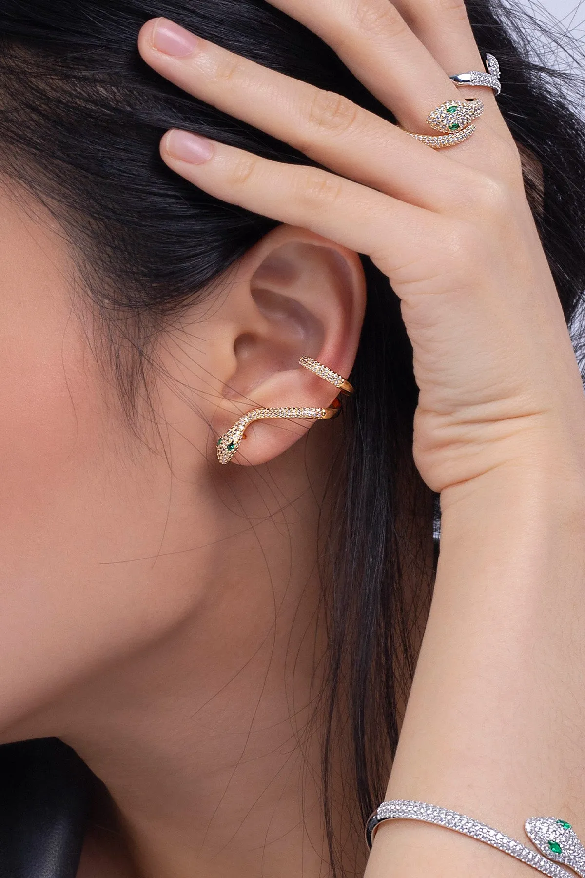 Single Serpent Ear Cuff