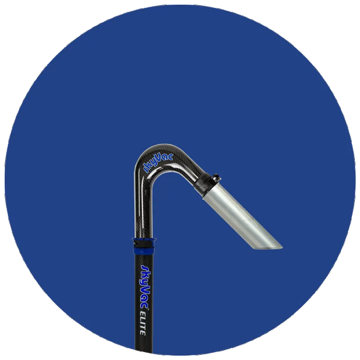 SkyVac®️ Hybrid Clamped Pole Set with Hose, Neck & End Tools (You Choose)