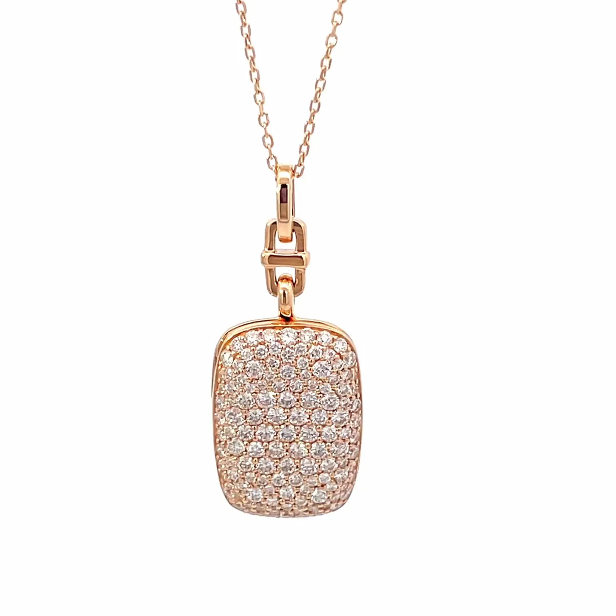Slim "Fran" 18K Gold Locket Necklace