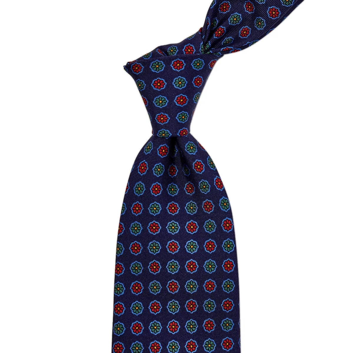 Sovereign Grade Red Floral 25 oz Hopsack Silk Tie