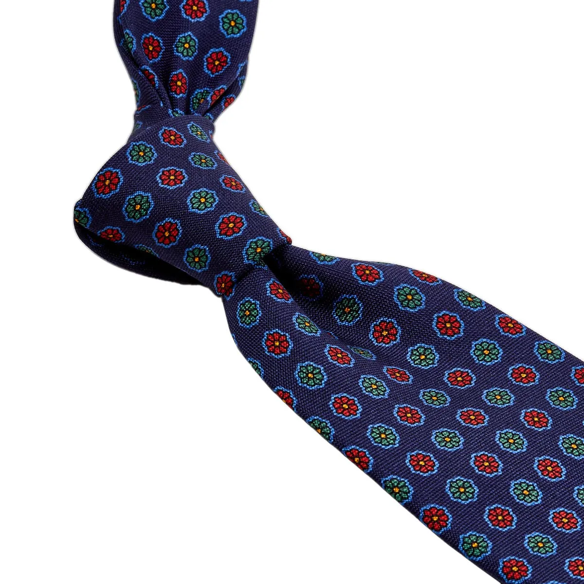 Sovereign Grade Red Floral 25 oz Hopsack Silk Tie
