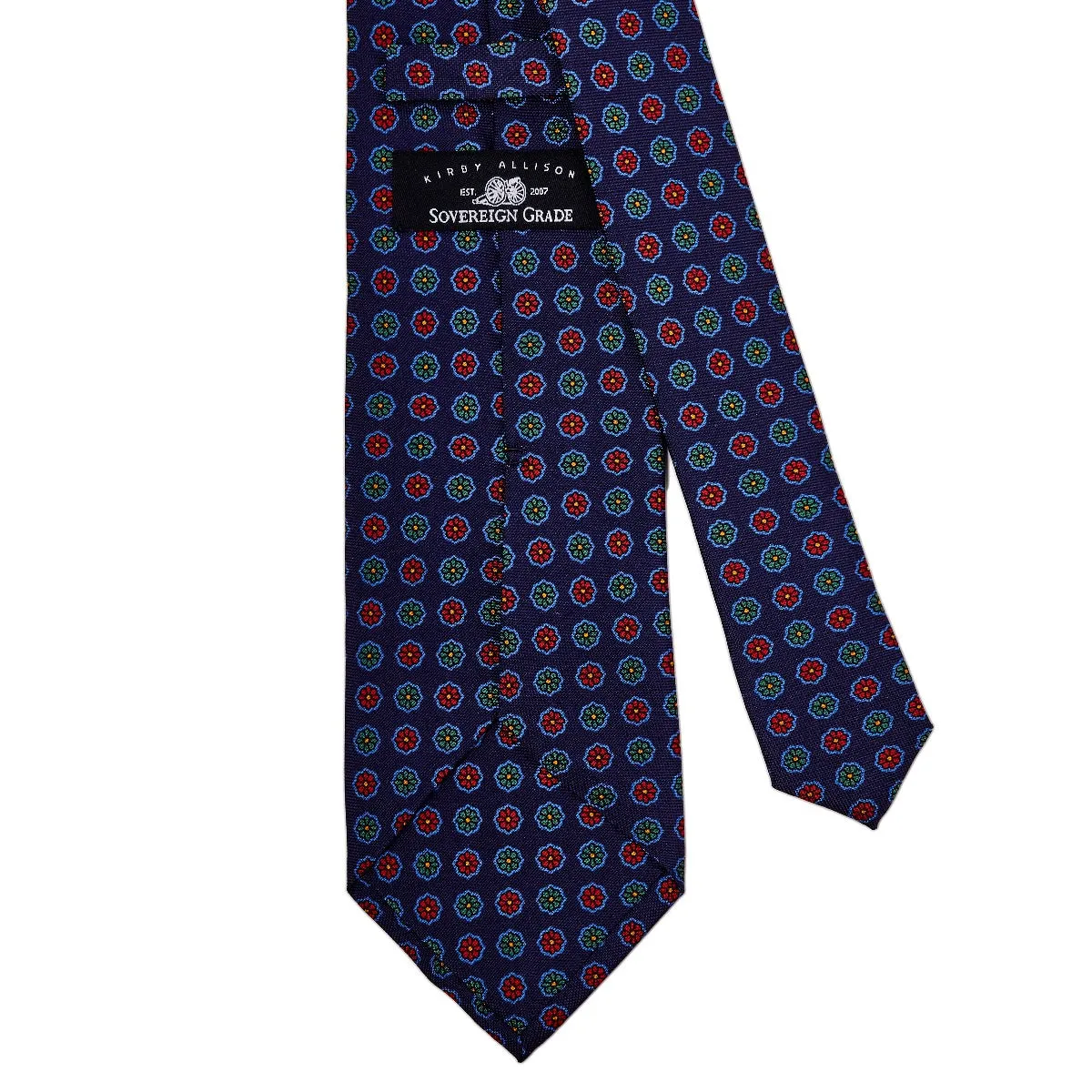 Sovereign Grade Red Floral 25 oz Hopsack Silk Tie