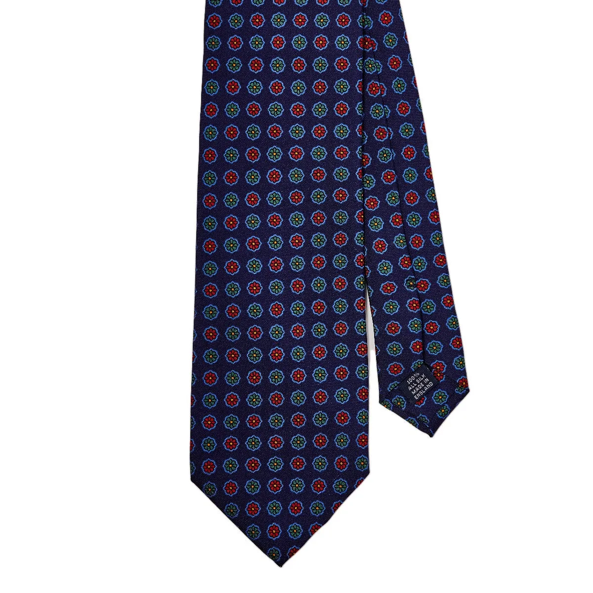 Sovereign Grade Red Floral 25 oz Hopsack Silk Tie