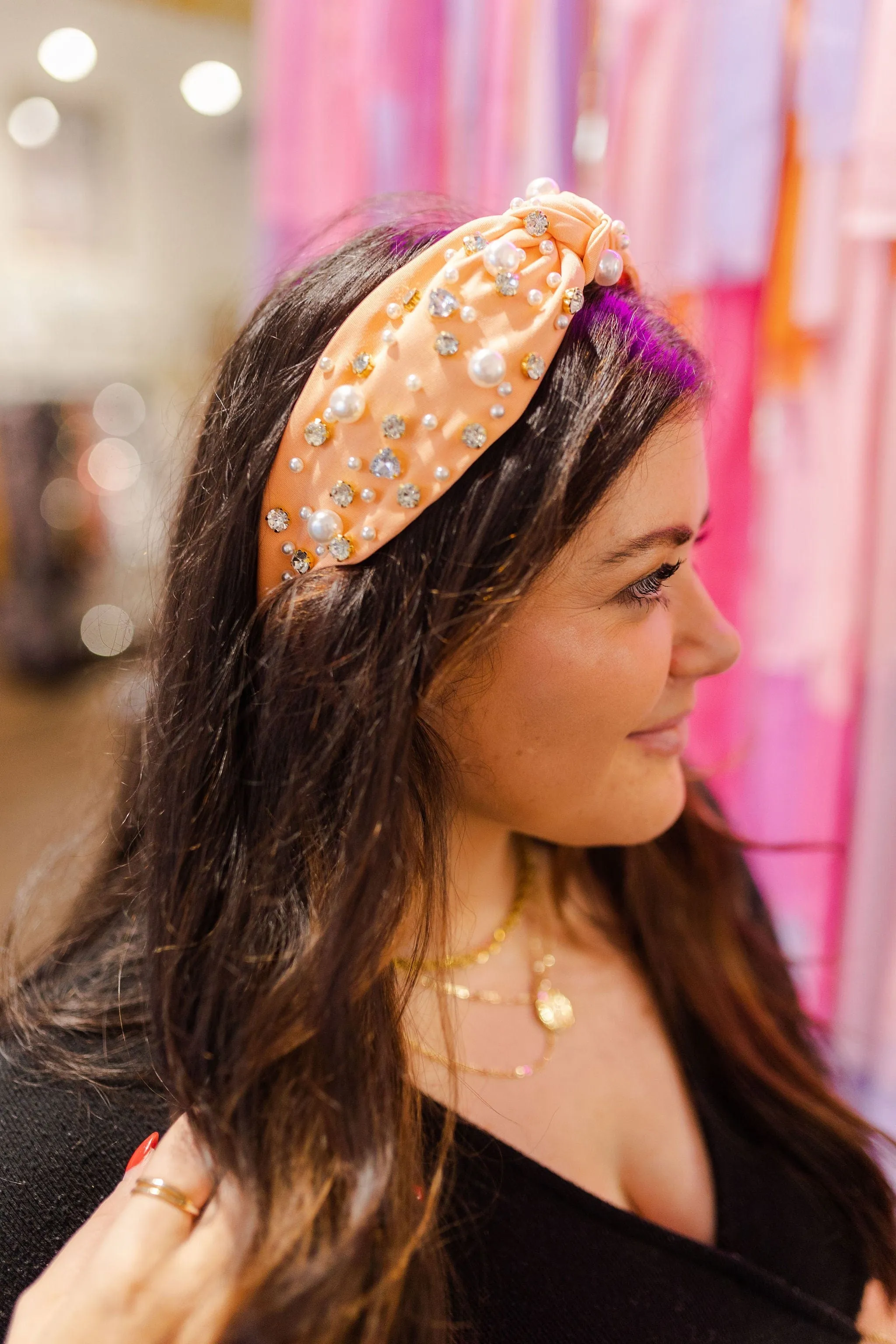 Statement Pearl Knot Headband