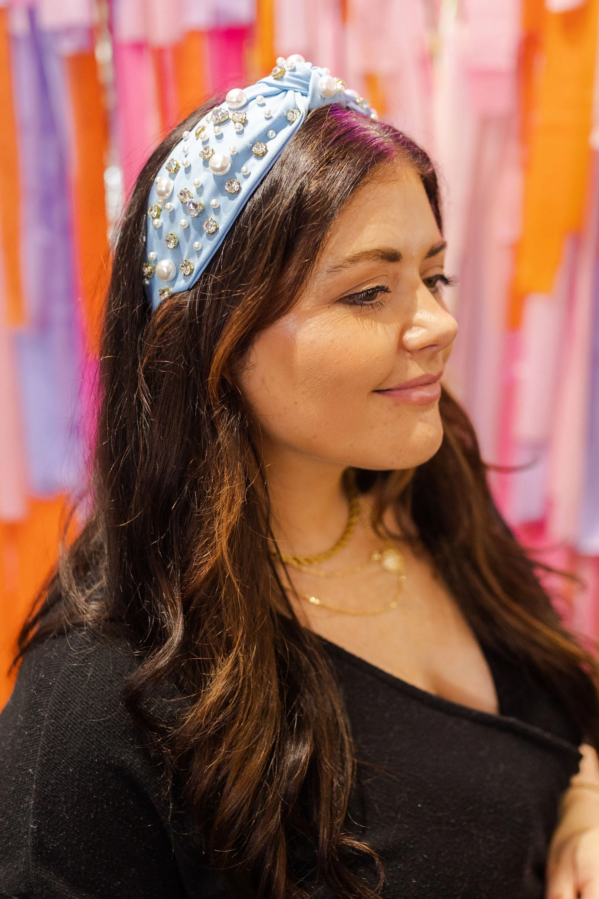 Statement Pearl Knot Headband