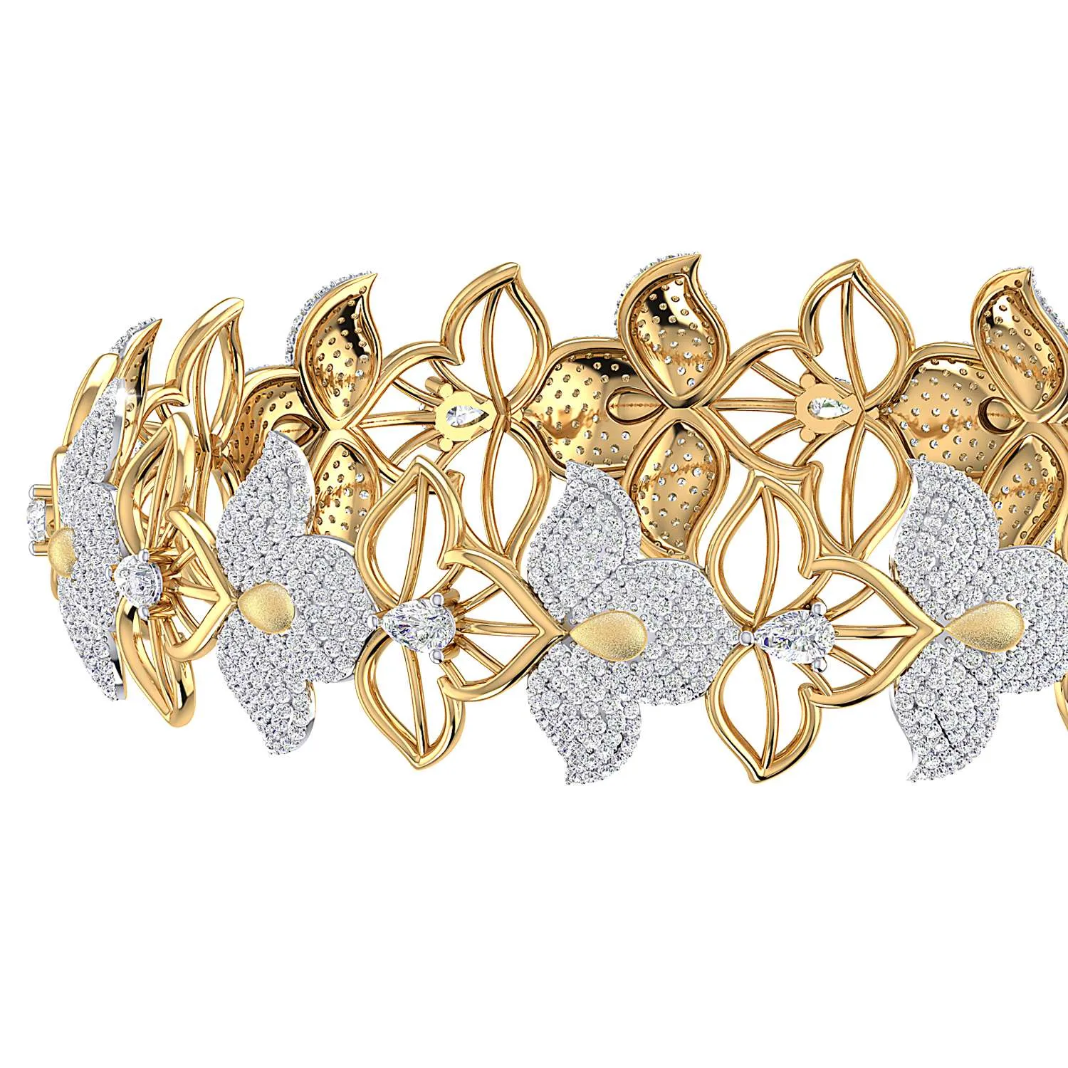 THE ZOYA FLORAL BANGLE