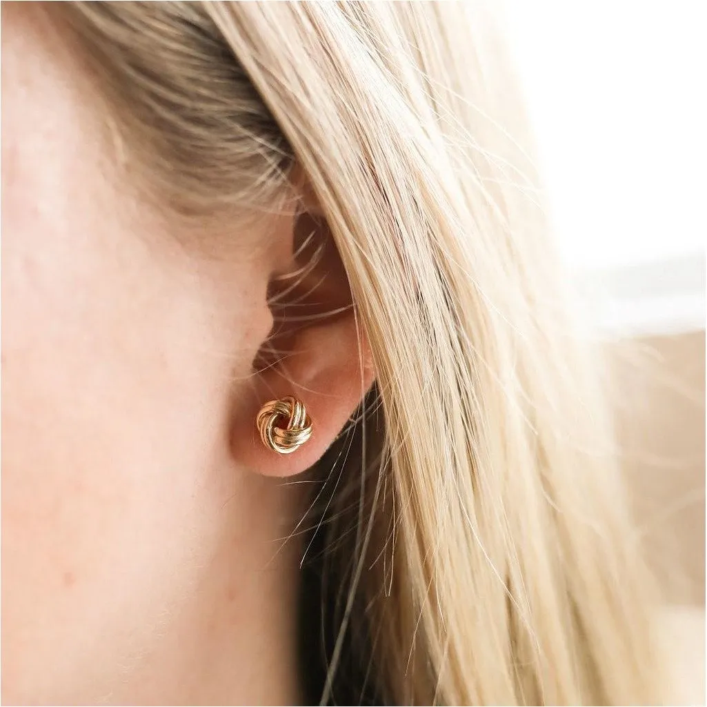 Walton 9ct Yellow Gold Knot Earrings