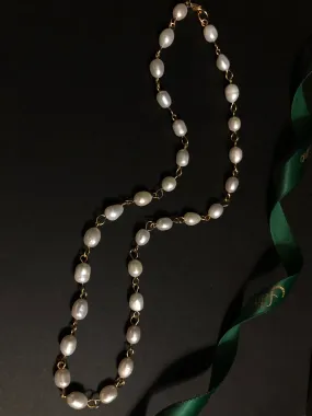 Zuleika Figaro Chain Fresh Water Pearl Necklace